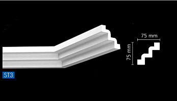 NMC NOMASTYL профиль ST3 экструд. 75х75мм белый 42шт/кор